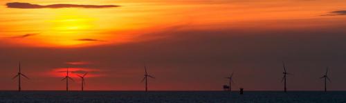 Sunset at Galloper Windfarm Erich Poole